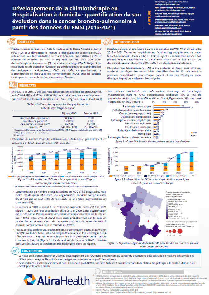 5 year home care study france chemotherapy