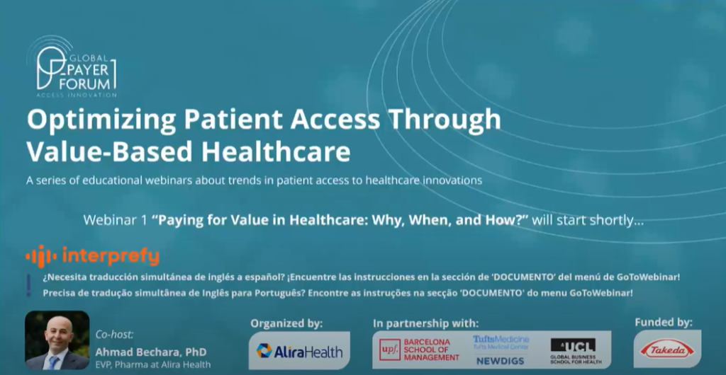 Global Payer Forum 2025 title slide